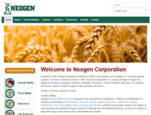 Tablet Screenshot of neogen.com